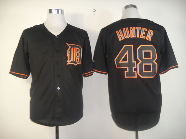 Men Detroit Tigers #48 Hunter Black MLB Jerseys